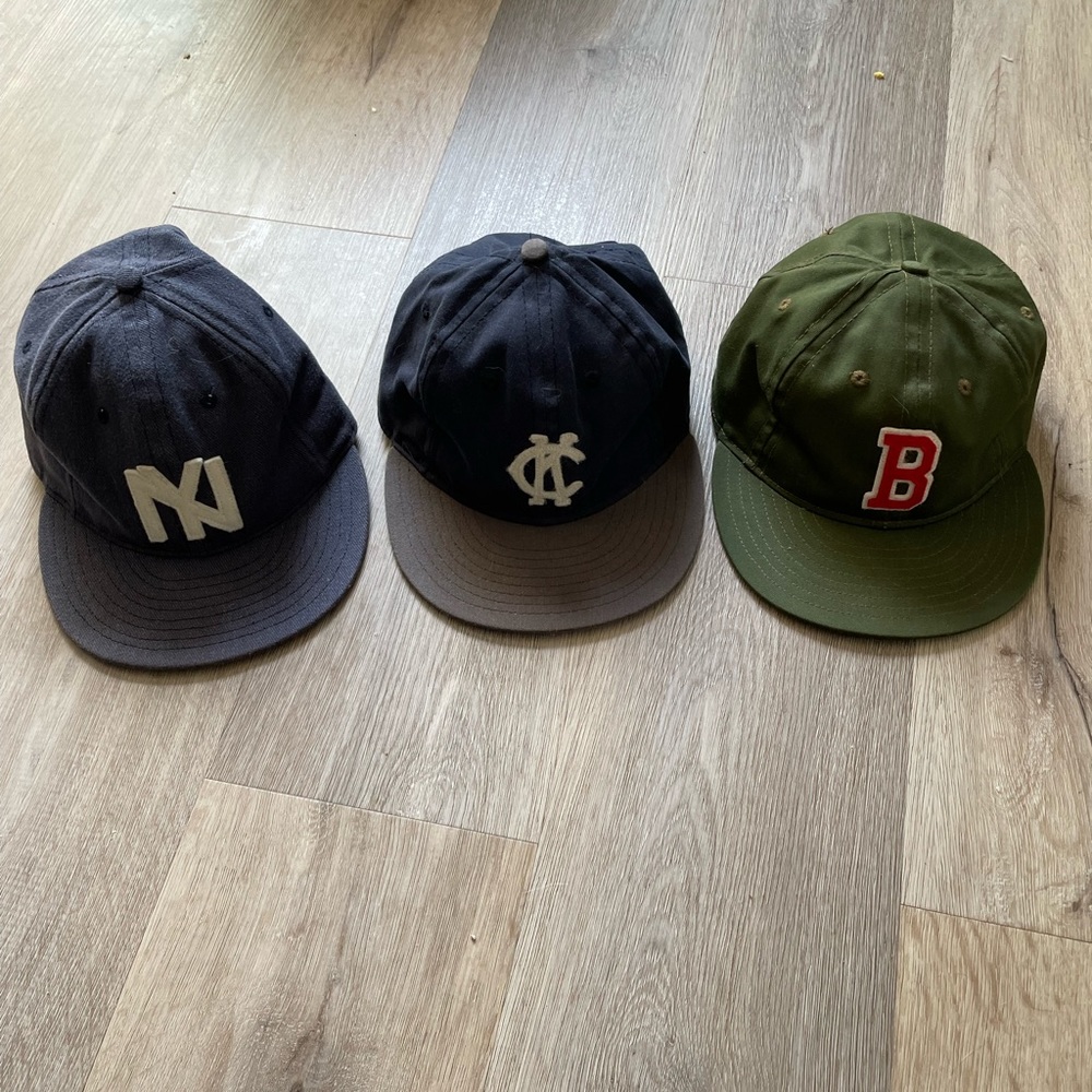 Ebbets Field Flannels/J. Crew Hat Lot